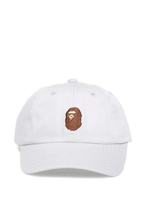 A BATHING APE® embroidered-logo baseball cap - White