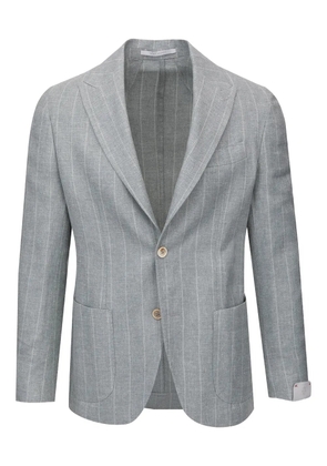 Eleventy single-breasted striped blazer - Grey