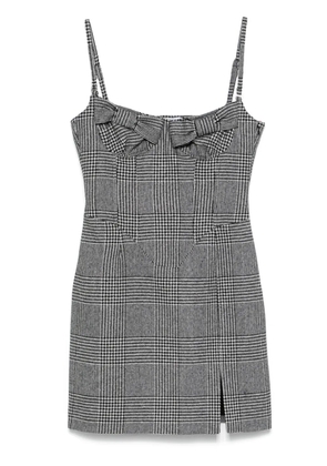 Vivetta Prince Of Wales mini dress - Black