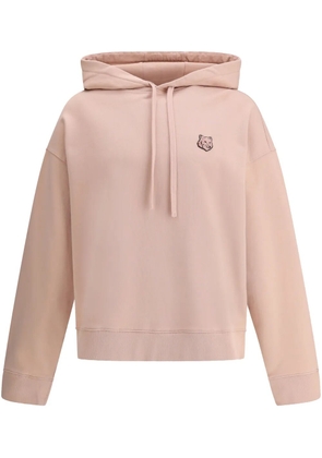 Maison Kitsuné logo patch hoodie - Pink