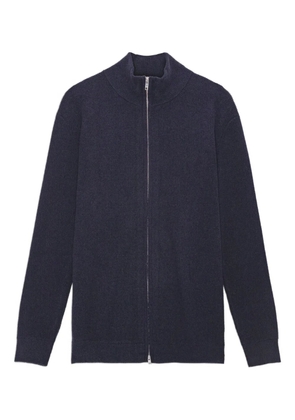 NN07 Danny zip-up cardigan - Blue