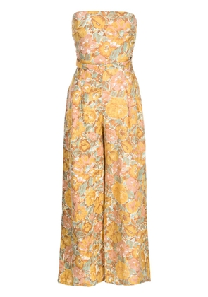 Faithfull the Brand Alegrias floral-print jumpsuit - Yellow
