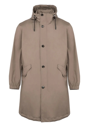 Yves Salomon waterproof parka - Brown