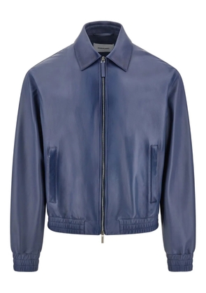 Ferragamo leather jacket - Blue