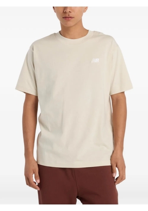 New Balance logo-embroidered T-shirt - Neutrals