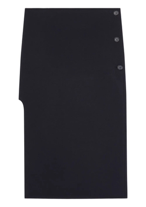 Courrèges oblique tailored midi skirt - Black
