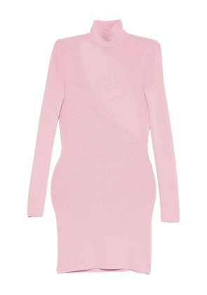 Self-Portrait high-neck fitted dress - Pink