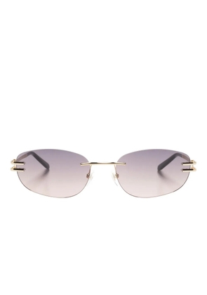 GIGI STUDIOS Michela round-frame sunglasses - Gold