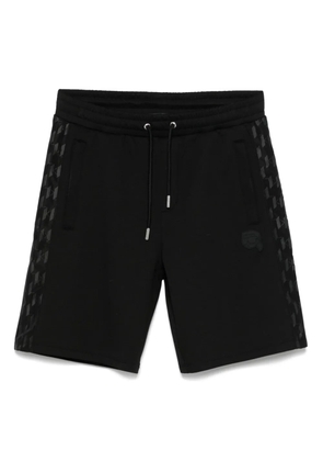 Karl Lagerfeld Ikon-patch track shorts - Black