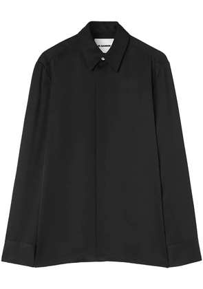 Jil Sander concealed-buttons shirt - Black