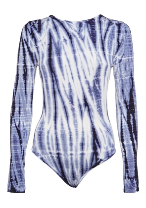Ninety Percent tie-dye bodysuit - Blue