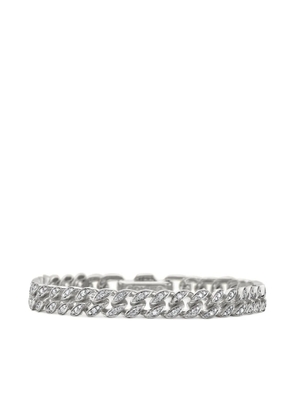 David Yurman sterling silver Curb Chain diamond bracelet (7mm)