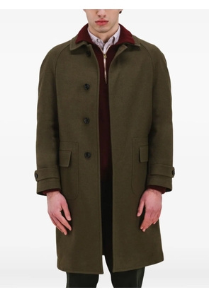 Fortela Amadeo buttoned wool coat - Green