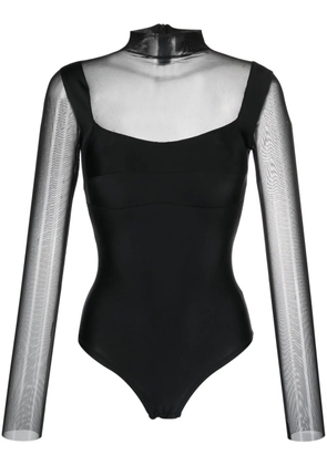 Atu Body Couture semi-sheer bodysuit - Black