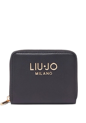 LIU JO logo zip wallet - Black