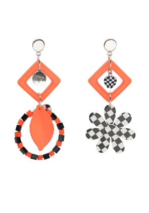 Amir Slama Bijoux charm-appliqué drop earrings - Orange