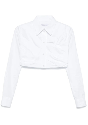 Viktor & Rolf pleated cropped shirt - White