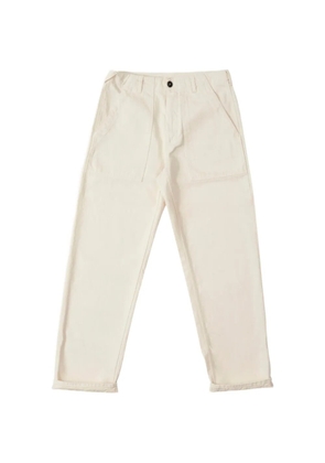 Fortela Newfatigue cotton trousers - White