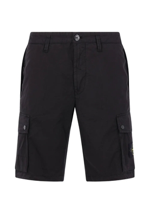 Stone Island cargo-pockets logo-patch shorts - Black