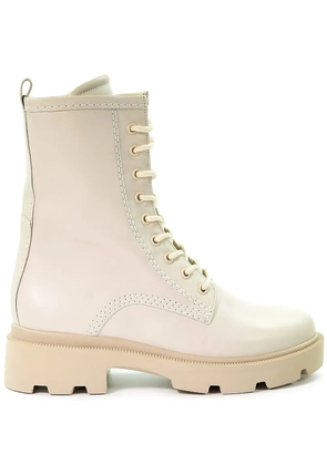 GABOR leather lace-up boots - Neutrals