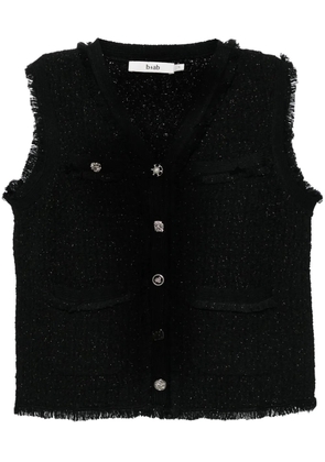 b+ab button-up vest cardigan - Black