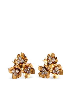 Jennifer Behr Maye floral-motif stud earrings - Gold