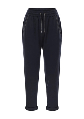 Brunello Cucinelli pocket drawstring trousers - Blue