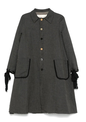 A Tentative Atelier single-breasted trench coat - Grey