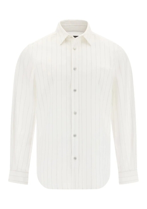 Boggi Milano pinstripe-pattern oxford shirt - Neutrals