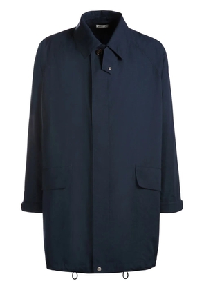 Bally ripstop-texture mid-length parka - Blue