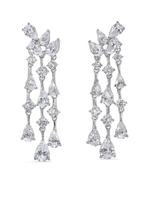 Anabela Chan 18K white gold mini Chandelier diamond earrings