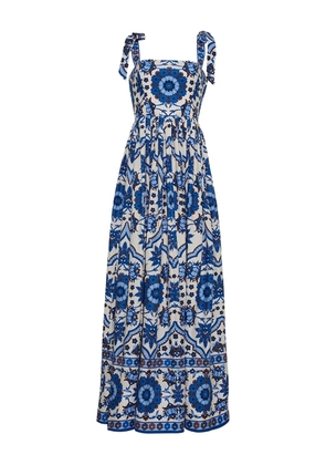 Cara Cara Tula tie-strap floral-print maxi dress - Blue