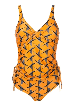 Lygia & Nanny Bruma lace-up tankini - Orange
