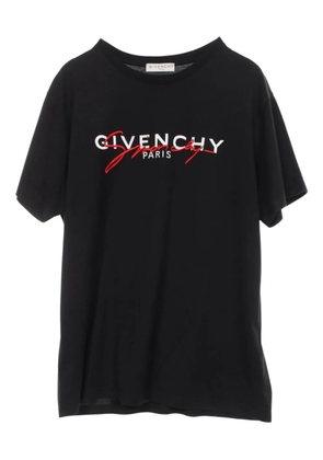 Givenchy Pre-Owned 2010s Signature-print t-shirt - Black