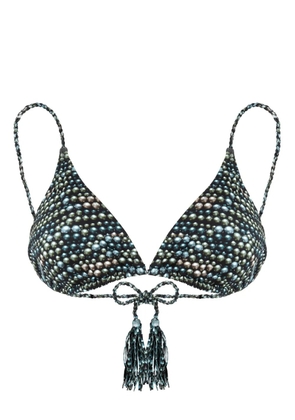 Vilebrequin Pearl-print bikini top - Black