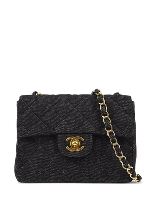 CHANEL Pre-Owned 2000 Classic square flap mini shoulder bag - Black