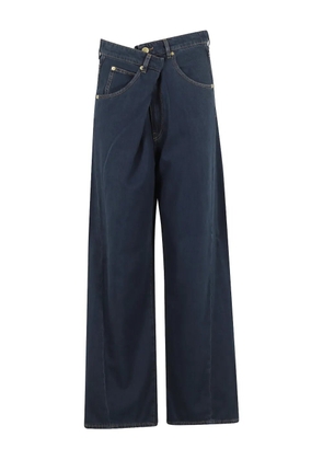 DARKPARK Ines fold-over wide-leg jeans - Blue