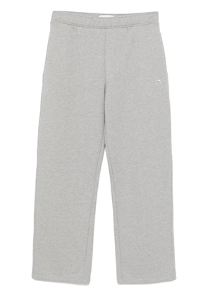 Marine Serre Moon-embroidery track pants - Grey