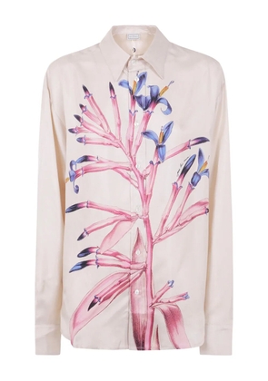 Pierre-Louis Mascia printed silk shirt - Neutrals