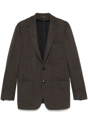 Canali jersey blazer - Brown
