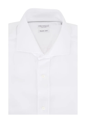 Brunello Cucinelli buttoned flannel shirt - White