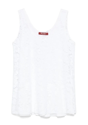 Max Mara lace-detailing top - White