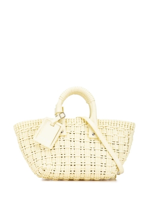 Balenciaga Pre-Owned 2018-2024 Faux Leather Bistro Panier XS satchel - Yellow