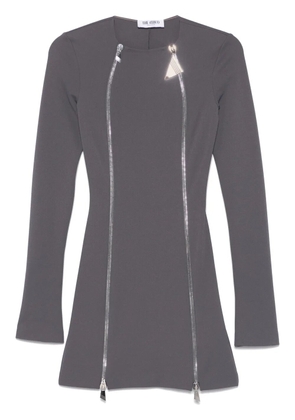 The Attico zipped mini dress - Grey
