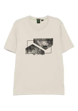 BOSS graphic-printed t-shirt - Neutrals