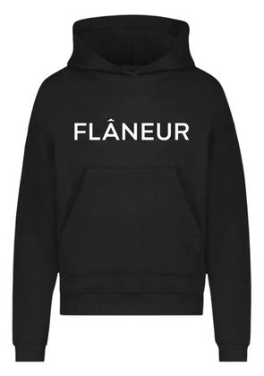 FLÂNEUR logo-print hoodie - Black