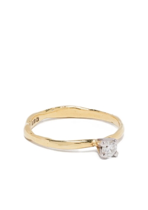 Wouters & Hendrix Gold 18kt yellow gold Solitaire diamond ring