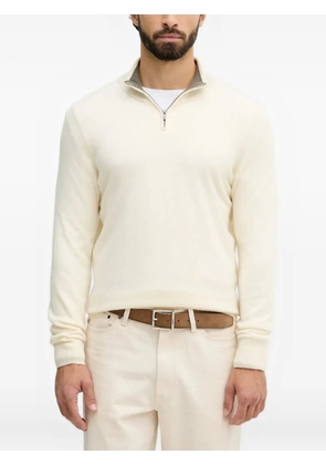 BOSS zip-up sweater - Neutrals