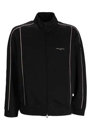 Armani Exchange contrasting-piping sweatshirt - Black