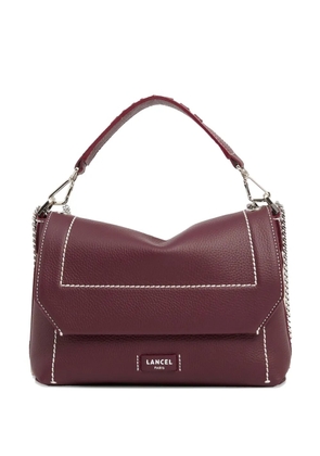 Lancel medium leather flap tote bag - Red